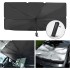 Enew Car Sun Shade,for Car Front Windshield, Car Umbrella Sun Shade Cover, Foldable UV Reflector And Heat, Sunshade for Cars, Fits Most Vans SUVS (57 x 31 In), Black