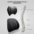 TDOO Car Neck & Back Pillow Set - Neck & Lumbar Support Pillow for Chair, Car Seat, Wheelchair, Gaming, Office Chair - Enhanced Comfort Memory Foam Headrest & Back Cushion (B)