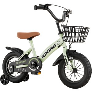 Toddler and Kids Bike, 16-Inch Wheels, Training Wheels Included, Boys and Girls Ages 4-7 Years Old, Rider Height 41-47-Inches, Green