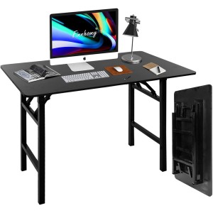 INGUNAR Desk-Home Office Desks,Folding Table, Computer Table, Study Table, Portable Table Suitable For Various Scenarios, Foldable Without Assembly, 100 * 60 * 75CM