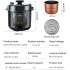 Electric Pressure Cooker 10 in 1, Sterilizer, Slow Cooker, Rice Cooker/Grain Cooker, Steamer, 6 Liter Smart One-touch Program Smart Rice Cooker Multi-Functional Steam, Boil, Stew, Black (Black-C)