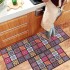 Kitchen Rugs and Mats Washable [2 PCS],Non-Skid Soft Absorbent Kitchen Mats Set for Floor,Comfort Runner Rug Carpets for Kitchen Floor,Sink,Laundry,Hallway,Dinning Room,Office (40*60cm+40*120cm-1)