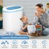 INGUNAR 4.5Kg Top Load Baby Washing Machine, Portable Twin Tub Washing Machine, Ideal for Home, Hostels & Kitchen (White and Blue)