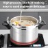 INGUNAR Pressure Cooker, 7 Liter Aluminum Alloy Pressure Cooker Pressure Cooker for Gas Stove Cooker, Quick Cooking of Meat, Soup, Rice, Beans