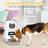 Automatic Cat Feeders, 3.5L Timed Dog Feeder 4 Meals Daily with Portion Control, Automatic Pet Feeders with Timer for Small Medium Dog & Cat, Auto Dry Cat Food Dispenser with Dual Power Supply(A)