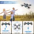 TDOO Mini Drone with Camera - 1080P HD FPV Foldable Drone with Carrying Case,2 Batteries,Optical Flow Positioning, Headless Mode,One Key Start Speed Adjustment,Toys Gifts for Kids and Adults, Black