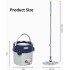 INGUNAR Floor Spin Mop and Bucket Set with Wringer System, 360°Rotation, Extended Stainless Steel Handle 54＂for Home Floor Cleaning Use with 2 Replacement Head Refill