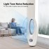 Tower Fan, Standing Floor Bladeless Fan, 3 Adjustable Speed, 2-8h Timer, 90 Degree Oscillation, Standing Oscillating Fan for Home, Bedroom, Office