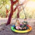 Colorful 40 Inch Saucer Tree Swing, Indoor Outdoor Swing Set for Kids Adults 700lb Weight Capacity, Waterproof Circle Swing with Adjustable Hanging Ropes for Outdoor Playground, Backyard