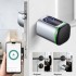 TDOO ElectronicTuya Smart Fingerprint Door Locks key, Keyless Smart Door Lock Cylinder with Fingerprint Biometric Door Handle Lock Bluetooth Keycard App Metal Key suit 60MM DOOR