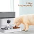 INGUNAR 5L Automatic Pet Feeder, Automatic Feeder controlled via APP, Timed Cat Feeder for Dogs and Cats with Fresh-keeping Bucket, Two Stainless Steel Plates