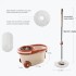 Spin Mop and Bucket Set with 5PCS Microfiber Replacement Head Refills, 360° Spinning Floor Cleaning System for Home and Commercial Use All Floor Types.