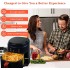 TDOO Air Fryer 8L, Safe Air Fryer With Digital Control Panel, Rapid Hot Air Circulation Technology for Frying, Grilling, Broiling, Roasting, Baking and Toasting, Low-fat, Healthy Cooking - Royal Blue