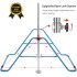 Gymnastic Bars for Kids with Adjustable Height, Expandable Foldable Children's Gymnastics Bars, Junior Expandable Horizontal Gymnastics Bar for Home, Gymnastic Training Equipment for Home…