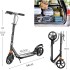 INGUNAR 200MM Wheels Kick Scooter for Kids Ages 8-12, Teens and Adults, Commuter Adult Scooters with Hand Brake & Disc Brakes, PU Tire, Shock Absorption, Foldable and Height Adjustable Youth Scooter