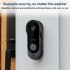 HD WiFi Doorbell-rechargable battery powerd，Wi-Fi Doorbell Camera with Two-Way talk, Wireless Video Doorbell,Support Local & Cloud Storage,Smart Doorbell Camera Wireless, Night Vision