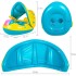 aby Pool Float, Baby Inflatable Swimming Ring with Adjustable Sun Shade Pool Float, Baby Inflatable Swimming Floats Safety Seat for Age 6-36 Months Toddlers with Carry Bag…