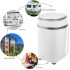 Portable Washing Machine, 2-In-1 Blue Light Antibacterial 4Kg Capacity Mini Washing Machine, Semi-automatic Washing Machine, Including Drain Hose, Suitable for Apartment, Dorm, Camping, Travelling