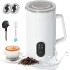 TDOO 4-in-1 Electric Milk Frother,580 ML Large Capacity Foam Maker Milk Steamer for Latte Coffee, Cappuccino, Latte, Milk Warmer with Two Whisks for Hot&Cold Frothing and Heating