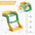 TDOO Kids Potty Training Seat, Foldable Toilet Seat, 3-in-1 Potty Training Seat, Toilet Seat with Non-Slip Ladder, Foldable Toddler Toilet Seat, for Baby Kids Boys Girls, Potty Seat Potty