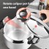 INGUNAR Pressure Cooker, 7 Liter Aluminum Alloy Pressure Cooker Pressure Cooker for Gas Stove Cooker, Quick Cooking of Meat, Soup, Rice, Beans