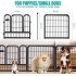 INGUNAR Metal Dog Playpen, 70X80cm extra large 6 panels， Ideal Dog Fence for Large/Medium/Small Dogs Indoor & Outdoor Bliss, Perfect Dog Pen for Camping, Yard, and RV