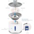 TDOO Cat Water Fountains, 2.6L Automatic Pet Animal Water Fountain Dog Water Drinking Dispenser with Smart Super Quiet Pump, Led Light Drinking Bowl for Cats, Dogs, Multiple Pets, 88 oz