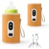 TDOO Portable Baby Bottle Warmer, Travel Milk Heat Keeper with LCD Display & 23 Speed Temperature Adjustment, Thermostatic Bottle Cover for Baby Milk, Used in Home, Outside and in Car