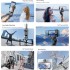 Portable Gimbal Stabilizer For Smartphone With Fill Light, 1-Axis Gimbal Stabilizer With 360°Automatic Rotation For Beginners, Extendable Selfie Stick Tripod With Wireless Remote For Vlog Tiktok Video