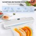 Vacuum Sealer for Food - Professional Foil Sealing Device with 10 Vacuum Bags - Sealing Device Vacuum Machine for Sous Vide, Dry and Moisture - Extended Storage Time and Freshness