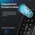 TDOO Electronic Fingerprint Door Lock with Keypads for Tuya App, Electronic Digital Deadbolt Smart Lock for Front Door,Suitable for Wooden Doors, Security Doors, Garden Doors, Ou r Gate,etc