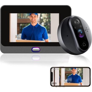 TDOO 1080p Video Door Viewer Peephole Camera,4.3