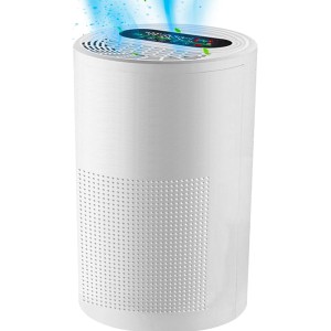 TDOO 25 Inch Air Purifier for New Room, Bedroom Home Office, Fast Purification for Safe Housing, Filtration System Air Cleaner, Remove 99.97% Dust Smoke Pollen Pet Dander Hair Smell with Anion