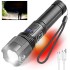 TDOO Super Bright Flashlight, 3000 Lumens LED Flashlight, COB Side Torch Light, ipx6 waterproof, Rechargeable 1500mah, Retractable Zoomable Flashlight, 6 Modes ou r Flash light Torch for Searching