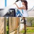 TDOO 21V Cordless Portable Pressure Washer Gun Electric High Pressure Cleaner 160W 25Bar Handheld Car Cleaning Device Snow Foam Lance Cannon Foam Blaster, with Pressure Washer Nozzle Tip,Jet Wash Gun