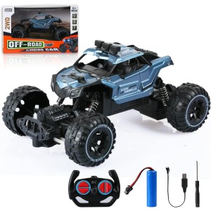 TDOO Remote Control Car For Kids,1:16 Scale Rechargeable RC Car Monster Trucks with Head Lights,2.4GHz RC Car Vehicle Truck Crawler with Rechargeable Batteries for Boys Kids and Adults(A)