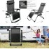 Camping Chair Foldable Beach Chairs, Adjustable High Back Lawn Chair Recliner Support 150KG with Cup Holder Pocket Carry Bag for Adult Outdoor Picnic Travel Fishing with Foot Pad (Camping Chair -AE)