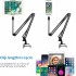 Tablet Stand Adjustable,Foldable Tablet Stand for Bed,Aluminum Universal Flexible Tablet Holder with 360 Degree Rotation for iPad/iPhoneX/iPad Pro/N-Switch,or Other 4.7~12.9 Inches Devices (AA)