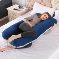 INGUNAR Pregnancy Pillows for Sleeping, U Shaped Full Body Maternity Pillow with Removable Cover, 55 Inch Maternity Pillow for Pregnant Women, Support for Back, Legs, Belly