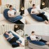 Pregnancy Pillow, U Shaped Full Body Pillow for Pregnancy Sleeping Support, 57 Inch Maternity Pillow for Pregnant Women Back, Hips, Legs, Belly, with Removable Velvet Cover