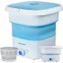 TDOO Portable Washing Machine- TDOO Foldable Mini Small Portable Washer and Spin Dryer Small Foldable Bucket Washer for Baby Clothes, Underwear or Small Items