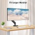 TDOO Single Monitor Desk Mount - Articulating Gas Spring Monitor Arm, Removable VESA Mount Desk Stand with Clamp and Grommet Base - Fits 13 to 32 Inch LCD Computer Monitors, VESA 75x75, 100x100