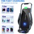 Wireless Car Vent Charger, 15W Fast Charging Car Charger Phone Holder, Automatic Clipping Car Charger Phone Holder for iPhone 14 13 12 11, Samsung Galaxy and Other Series - Black, Infrared