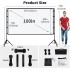 Projector Screen with Stand 100 Inch upgrade Portable Projection Screen, 16:9 4K HD Projection Movie Screen for Indoor Outdoor Home Theater Backyard Backyard Cinema Travel