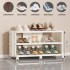 INGUNAR Shoe Rack, Free Standing Entryway Shoe Tower Shelf, Shoes Organizer, Multi-Function Organizer, Boots Storage Shelf Modern House Furniture Home Office Stands (5Tier) - White