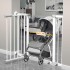 Auto Close Safety Baby Gate, Stairs Safety Gate, Max Suitable Width is 104cm, Pet Gate Safety Door (77-84) cm Including 21 cm Extension Rack, Retractable Baby Bate for Babies, Pets, Stair Baby Gate