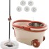 Spin Mop and Bucket Set with 5PCS Microfiber Replacement Head Refills, 360° Spinning Floor Cleaning System for Home and Commercial Use All Floor Types.