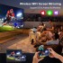 Portable Mini Home Projector with Stand, 4K 1080P HD Outdoor Projector, 120