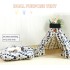 Cat Teepee Tent Portable Pet Teepee with Thick Cushion and Teepee Stabilizer for Small Dogs and Cats Washable Dog Teepee Tent 27.5IN (Modern)