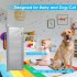 TDOO Retractable Baby Gate, Alarm Mesh Baby Gate or Mesh Dog Gate,36 Inches High, Extends to 71 Inches Wide, Child Safety Gate for Doorways, Stairs, Hallways, Indoor/Ou r.